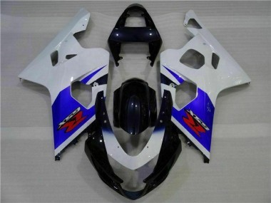 GSXR 600 / 750 K4 2004-2005 Motorrad Vollverkleidung - Blau Weiß