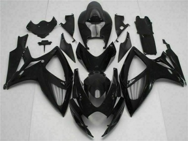 GSXR 600 / 750 K6 2006-2007 Motor Verkleidung - Schwarz
