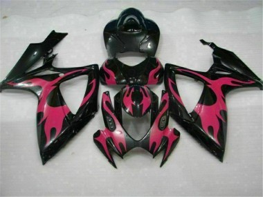 GSXR 600 / 750 K6 2006-2007 Motor Verkleidungen - Schwarz
