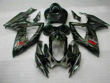 GSXR 600 / 750 K6 2006-2007 Motorrad Verkleidung & Plastik - Schwarz
