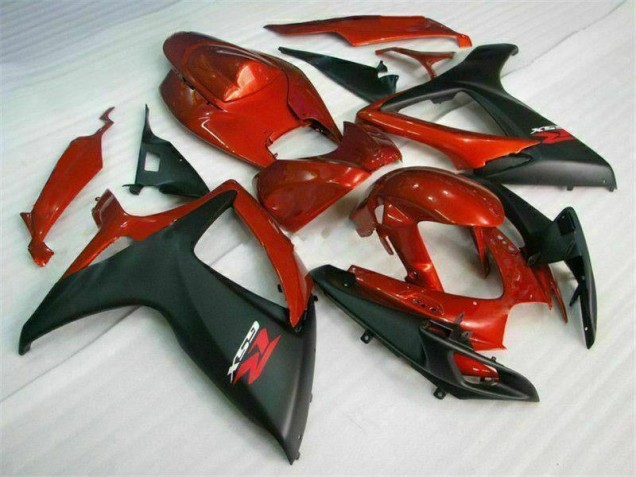 GSXR 600 / 750 K6 2006-2007 Motorrad Verkleidung - Rot Schwarz GSXR 600 / 750 K6 2006-2007 Motorrad Verkleidung - Rot Schwarz