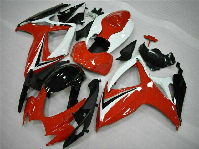 GSXR 600 / 750 K6 2006-2007 Motorrad Verkleidung - Rot Weiß GSXR 600 / 750 K6 2006-2007 Motorrad Verkleidung - Rot Weiß