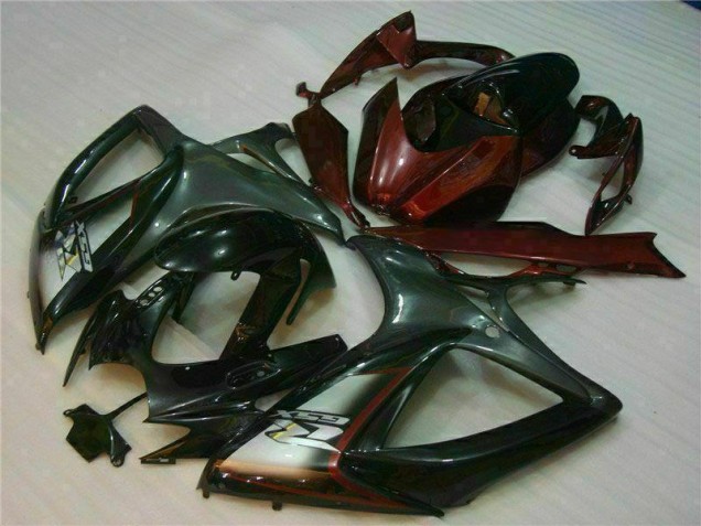 GSXR 600 / 750 K6 2006-2007 Motorrad Verkleidung - Schwarz Rot GSXR 600 / 750 K6 2006-2007 Motorrad Verkleidung - Schwarz Rot