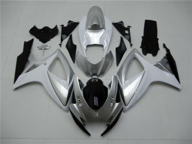GSXR 600 / 750 K6 2006-2007 Motorrad Verkleidung - Silber