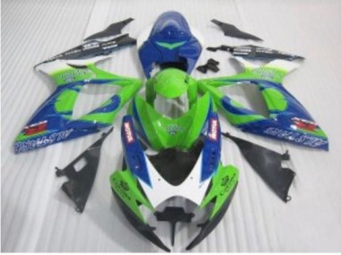 GSXR 600 / 750 K6 2006-2007 Motorrad Verkleidungen - Blau Grün