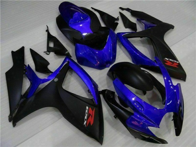GSXR 600 / 750 K6 2006-2007 Motorrad Verkleidungen - Blau Schwarz GSXR 600 / 750 K6 2006-2007 Motorrad Verkleidungen - Blau Schwarz