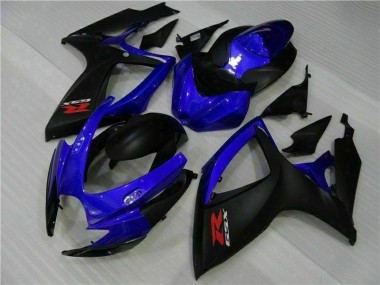 GSXR 600 / 750 K6 2006-2007 Motorrad Verkleidungen - Blau Schwarz