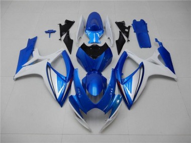 GSXR 600 / 750 K6 2006-2007 Motorrad Verkleidungen - Blau Weiß
