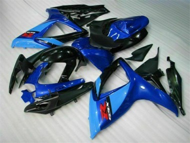 GSXR 600 / 750 K6 2006-2007 Motorrad Verkleidungen Komplett Sets - Blau