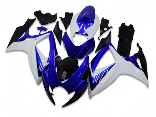GSXR 600 / 750 K6 2006-2007 Motorrad Verkleidungen Komplett Sets - Blau Weiß GSXR 600 / 750 K6 2006-2007 Motorrad Verkleidungen Komplett Sets - Blau Weiß