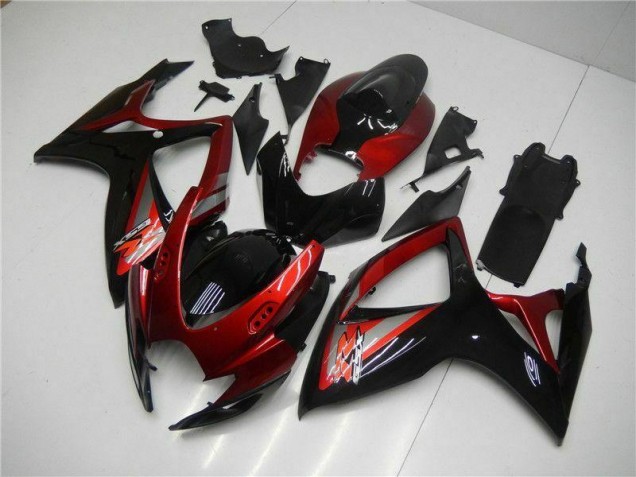 GSXR 600 / 750 K6 2006-2007 Motorrad Verkleidungen & Plastik - Rot Schwarz GSXR 600 / 750 K6 2006-2007 Motorrad Verkleidungen & Plastik - Rot Schwarz