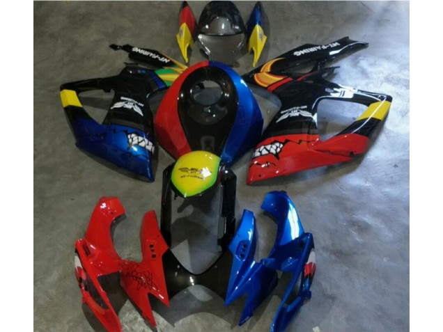 GSXR 600 / 750 K6 2006-2007 Motorrad Verkleidungen - Rot Blau GSXR 600 / 750 K6 2006-2007 Motorrad Verkleidungen - Rot Blau
