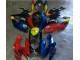 GSXR 600 / 750 K6 2006-2007 Motorrad Verkleidungen - Rot Blau GSXR 600 / 750 K6 2006-2007 Motorrad Verkleidungen - Rot Blau