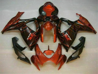 GSXR 600 / 750 K6 2006-2007 Motorrad Verkleidungen - Rot