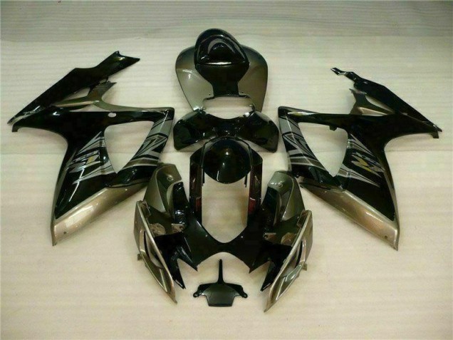 GSXR 600 / 750 K6 2006-2007 Motorrad Verkleidungen - Schwarz Grau GSXR 600 / 750 K6 2006-2007 Motorrad Verkleidungen - Schwarz Grau