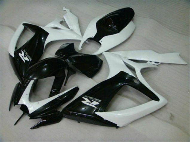 GSXR 600 / 750 K6 2006-2007 Motorrad Verkleidungen - Schwarz Weiß GSXR 600 / 750 K6 2006-2007 Motorrad Verkleidungen - Schwarz Weiß