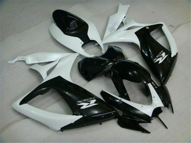 GSXR 600 / 750 K6 2006-2007 Motorrad Verkleidungen - Schwarz Weiß GSXR 600 / 750 K6 2006-2007 Motorrad Verkleidungen - Schwarz Weiß