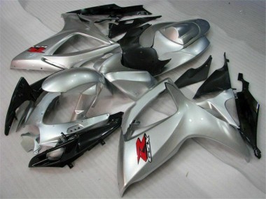 GSXR 600 / 750 K6 2006-2007 Motorrad Verkleidungen - Silber