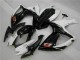 GSXR 600 / 750 K6 2006-2007 Motorrad Verkleidungen - Weiß Schwarz