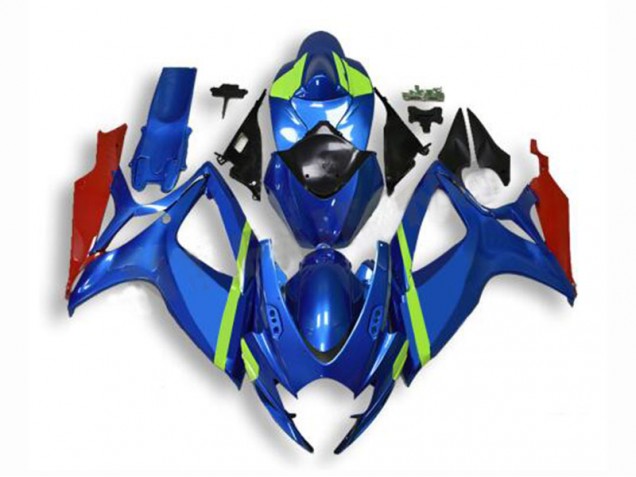 GSXR 600 / 750 K6 2006-2007 Motorrad Vollverkleidung - Blau