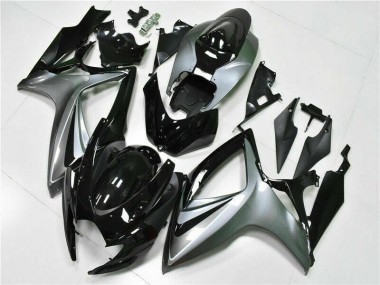 GSXR 600 / 750 K6 2006-2007 Motorrad Vollverkleidung - Schwarz