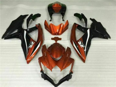 GSXR 600 / 750 K8 2008-2010 Motorrad Verkleidungen - Rot Schwarz