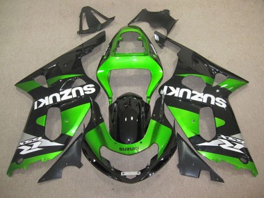 GSXR 600 K1 K2 K3 2001-2003 Motorrad Verkleidungen - Schwarz Grün