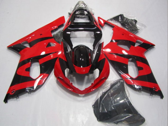GSXR 600 K1 K2 K3 2001-2003 Motorrad Verkleidungen - Schwarz Rot GSXR 600 K1 K2 K3 2001-2003 Motorrad Verkleidungen - Schwarz Rot