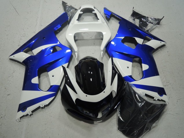 GSXR 600 K1 K2 K3 2001-2003 Motorrad Verkleidungen - Weiß Blau GSXR 600 K1 K2 K3 2001-2003 Motorrad Verkleidungen - Weiß Blau