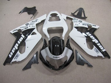 GSXR 600 K1 K2 K3 2001-2003 Motorrad Verkleidungen - Weiß Schwarz