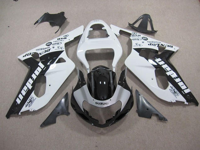 GSXR 600 K1 K2 K3 2001-2003 Motorrad Verkleidungen - Weiß Schwarz GSXR 600 K1 K2 K3 2001-2003 Motorrad Verkleidungen - Weiß Schwarz