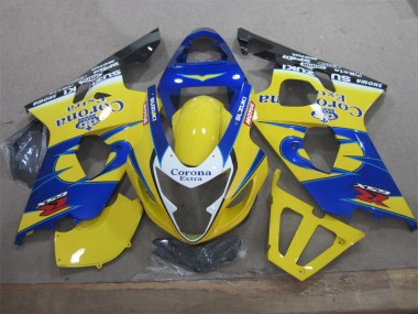 GSXR 600 K4 2004-2005 Motorrad Verkleidung - Gelb Blau Corona Extra