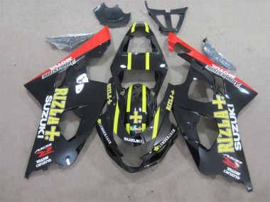 GSXR 600 K4 2004-2005 Motorrad Verkleidung - Schwarz Gelb Rizla