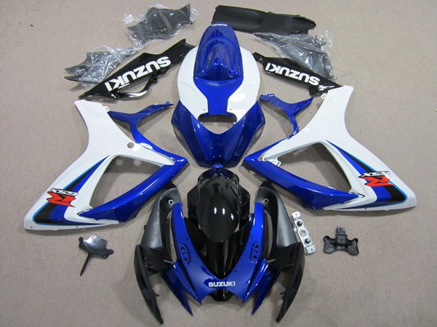 GSXR 600 K6 2006-2007 Motorrad Verkleidung - Blau Weiß GSXR 600 K6 2006-2007 Motorrad Verkleidung - Blau Weiß