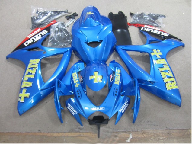 GSXR 600 K6 2006-2007 Motorrad Verkleidungen - Blau Gelb Rizla GSXR 600 K6 2006-2007 Motorrad Verkleidungen - Blau Gelb Rizla
