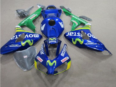 GSXR 600 K6 2006-2007 Motorrad Verkleidungen - Blaus Movistar Castrol