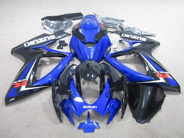 GSXR 600 K6 2006-2007 Motorrad Verkleidungen - Schwarz Blau GSXR 600 K6 2006-2007 Motorrad Verkleidungen - Schwarz Blau