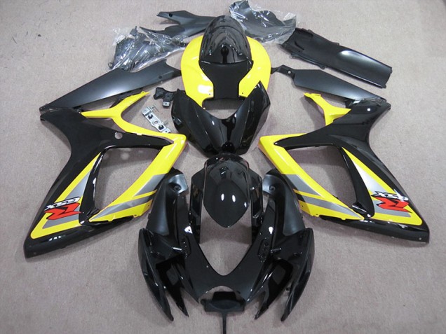 GSXR 600 K6 2006-2007 Motorrad Verkleidungen - Schwarz Gelb GSXR 600 K6 2006-2007 Motorrad Verkleidungen - Schwarz Gelb
