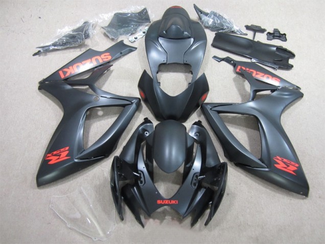 GSXR 600 K6 2006-2007 Motorrad Verkleidungen - Schwarz Rot Aufkleber GSXR 600 K6 2006-2007 Motorrad Verkleidungen - Schwarz Rot Aufkleber