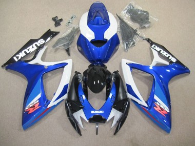 GSXR 600 K6 2006-2007 Motorrad Vollverkleidung - Blau Weiß