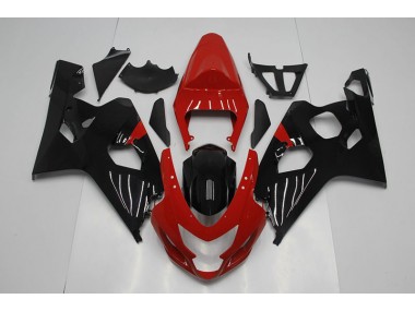 GSXR 750 K4 2004-2005 Motorrad Verkleidung - Rot Schwarz
