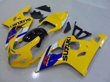 GSXR 750 K4 2004-2005 Motorrad Verkleidungen - Gelb Blau