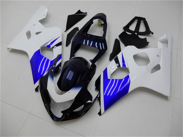 Suzuki GSXR 600/750 Motorrad Verkleidung 2004-2005 - Weiss Blau Schwarz