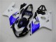 Suzuki GSXR 600/750 Motorrad Verkleidung 2004-2005 - Weiss Blau Schwarz