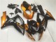 Suzuki GSXR 600/750 Motorrad Verkleidung 2006-2007 - Orange Glanzendes Schwarz