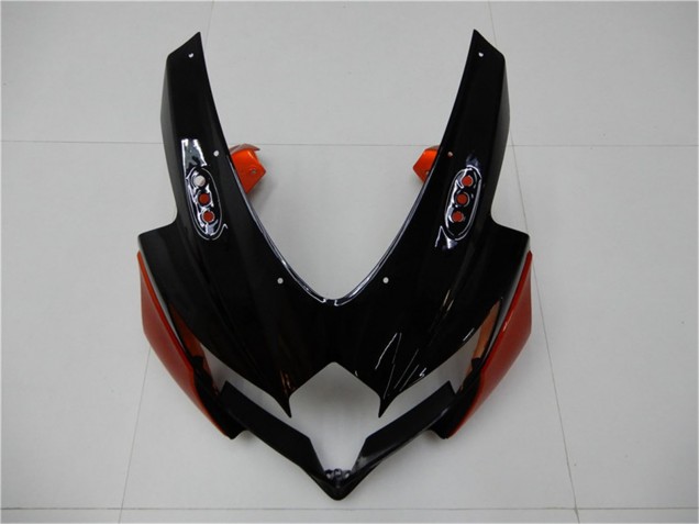 Suzuki GSXR 600/750 Motorrad Verkleidung 2008-2010 - Orange Grau Glanzendes Schwarz