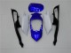 Suzuki GSXR 600/750 Motorrad Verkleidung 2008-2010 - Weiss Blau Schwarz Rot Linie
