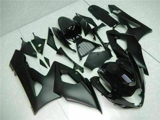Suzuki GSXR 1000 Motorrad Verkleidung 2005-2006 - Glanzendes Schwarz Matt Schwarz
