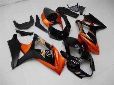 Suzuki GSXR 1000 Motorrad Verkleidung 2007-2008 - Orange Schwarz