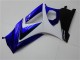Suzuki GSXR 1000 Motorrad Verkleidung 2007-2008 - Weiss Blau Schwarz Kein Aufkleber